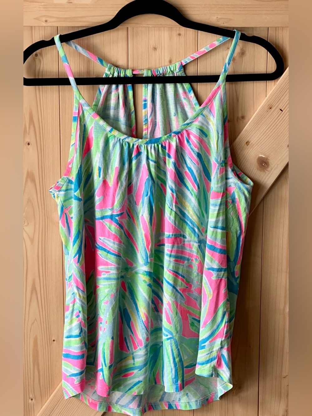 Lilly Pulitzer Lacy Tank Top Size Small Pima Cotton Modal Flowy